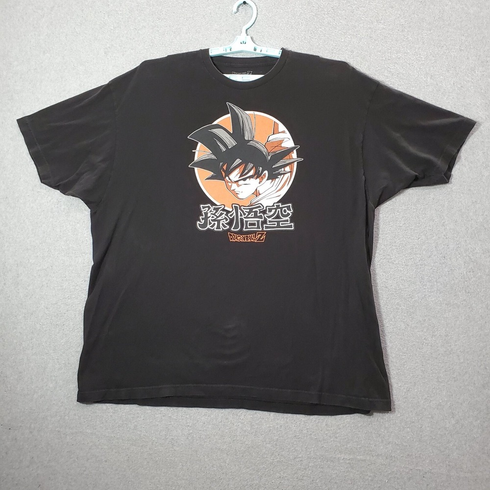 Dragon Ball Z Men Shirt 3XL Black Goku Graphic Anime Short Sleeve Crew Neck
